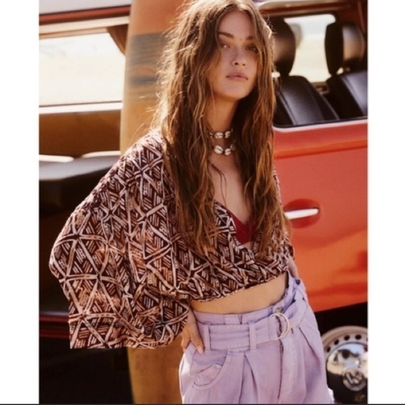 Free People Waverly Pattern Short Sleeve Top - Picture 3 of 14